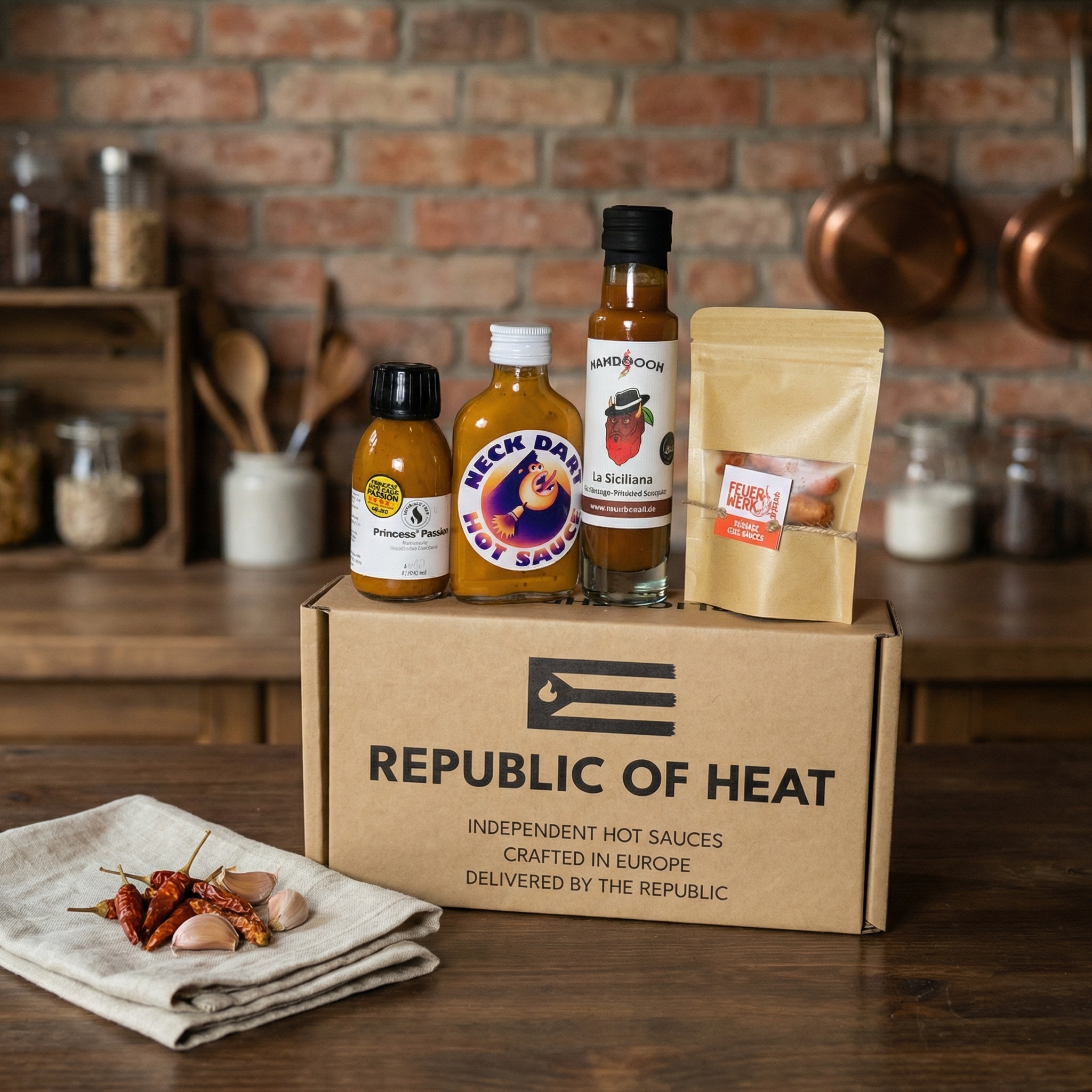 Republic of Heat Hot Sauce Club Membership box